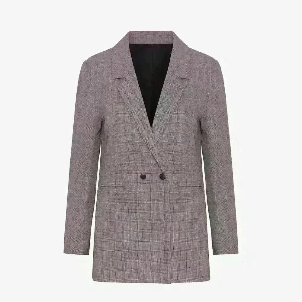 ANINE BING Madeline Oversized Plaid Blazer - Picture 5 of 14